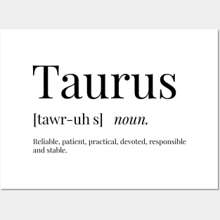 Taurus Definition Posters and Art